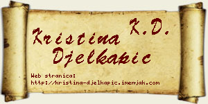 Kristina Đelkapić vizit kartica